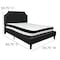 Flash Furniture Brighton Queen Platform Bed Set, Black SL-BM-7-GG - alternate 5